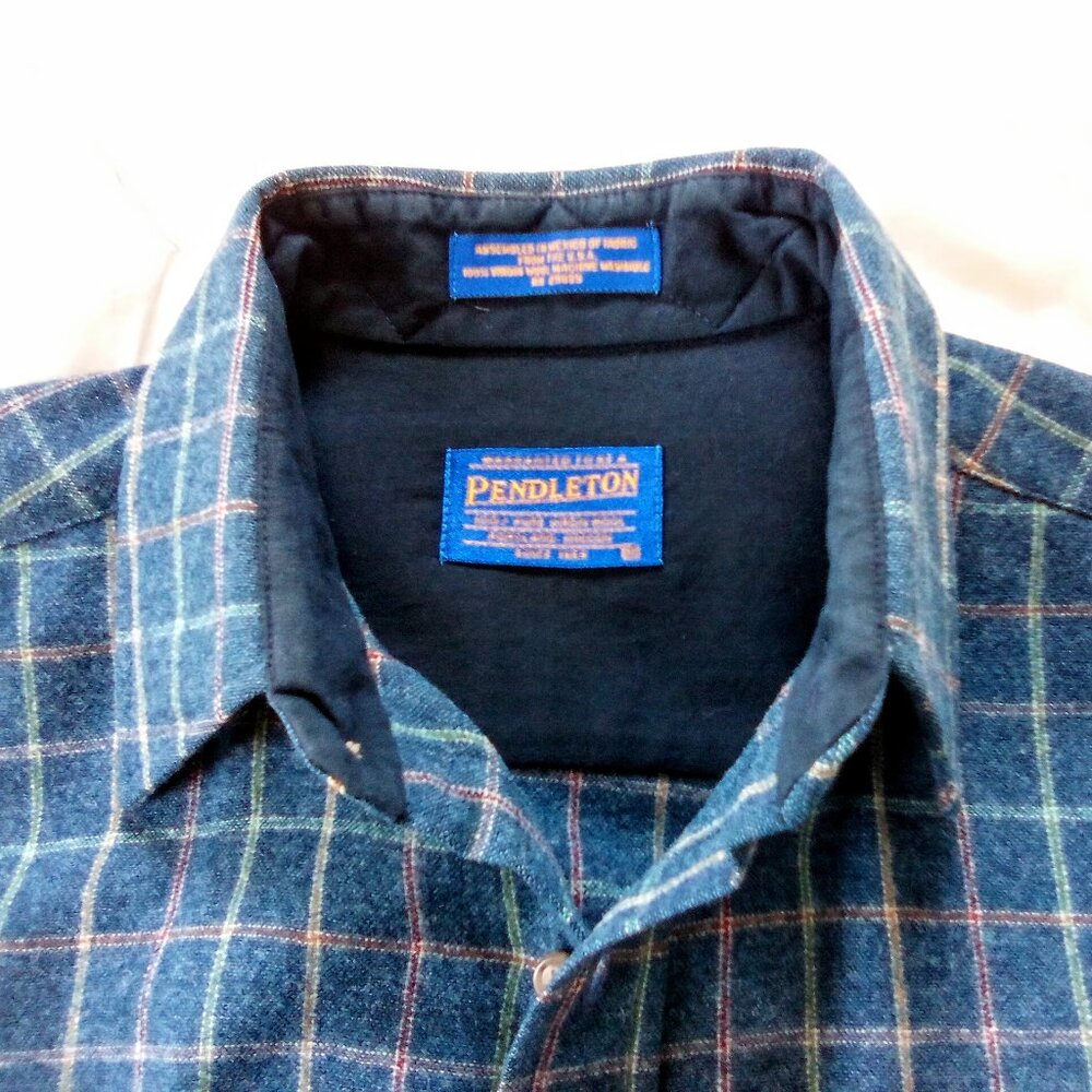 Pendleton Men's Plaid 100% Virgin Wool Shirt Size M